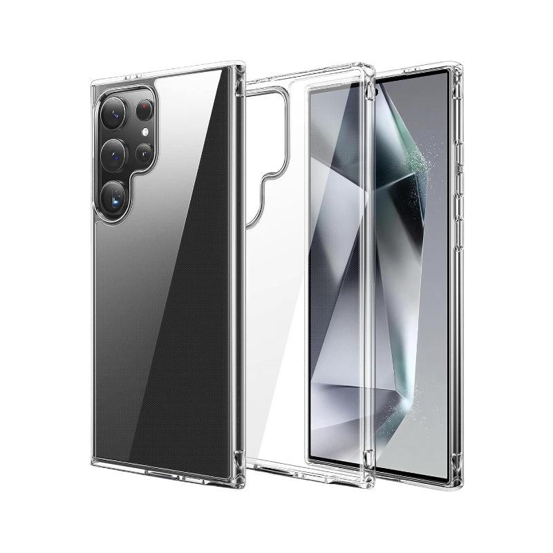 New Samsung S24U Phone Case: Drop-Proof TPU + PC Two-in-One, Transparent, In Stock, Hot Selling