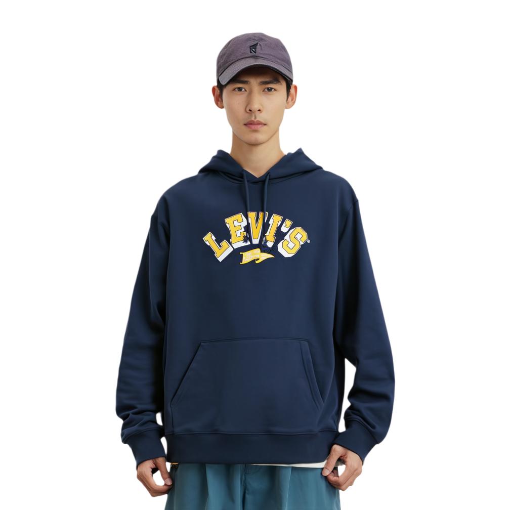 Levis Graffiti Hoodie Men Hoodies Blue A3797-0002