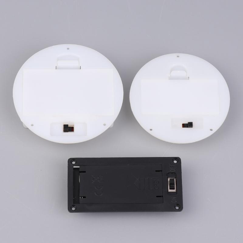 1/5Pcs 2 Aaa/Aa 3V Battery Case With Switch Cover Round Embedded Battery Holder Battery Storage Boxes Switch Socket Container