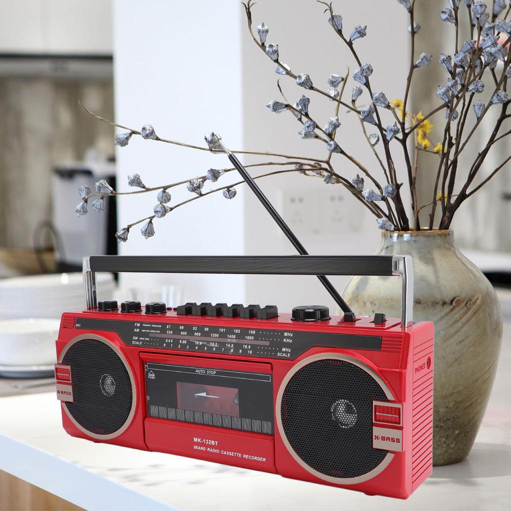 Cassette Tape Player Recorder Battery Operated USB Slot Speaker Radio Cassette Player Recorder for Outdoor