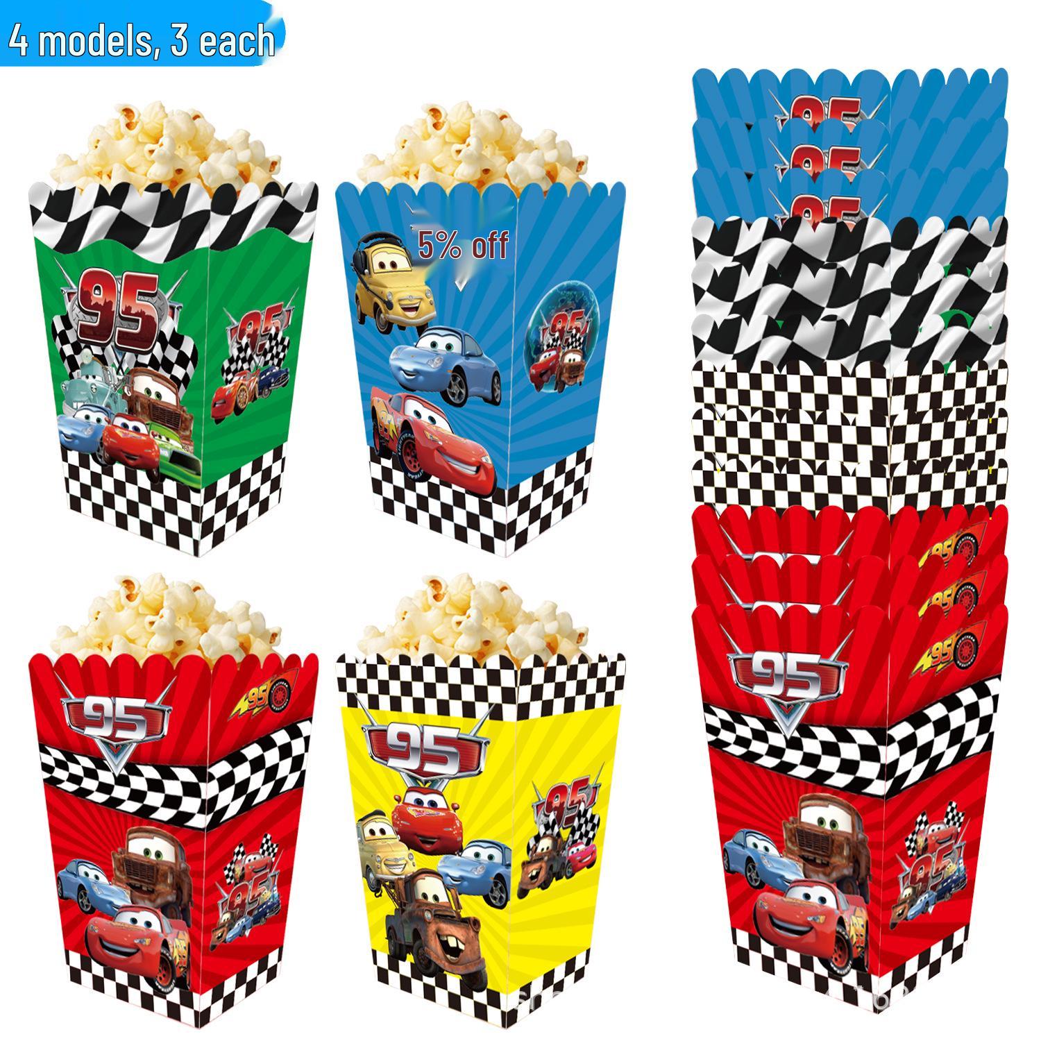 Cars 2 Popcorn Box: Themed Snack & Candy Packaging