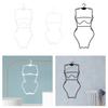 Swimsuit Hanger Bikini Swimwear Hanging Rack for Boutiques Window Beachwear