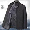 Men's Autumn/Winter Cotton-Padded Casual Jacket for Ages 50-70