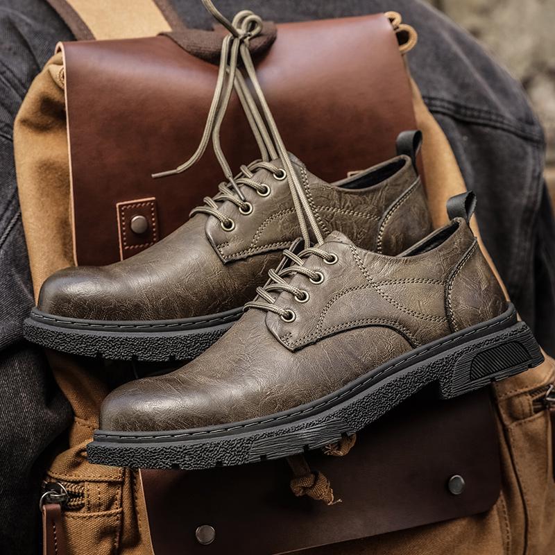 Topánky v britskom štýle Jeseň/Zima Pánske topánky z pravej kože Pánske čižmy Pánske topánky Oxford Topánky Derby Pánske brogues topánky