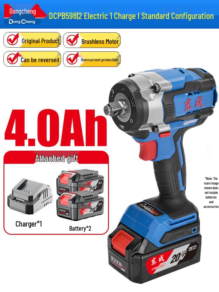 Dongcheng High Torque Brushless Electric Wrench with Lithium Battery 