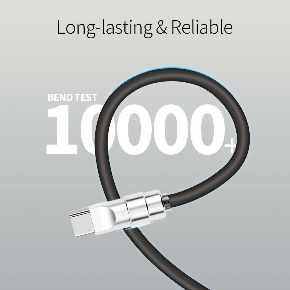 140W 2-in-1 Fast Charging USB-C Male to 8Pin Type-C Male Cable 1.5m Liquid Soft Silicone for iPhone 14 15 16USB Splitter Adapter