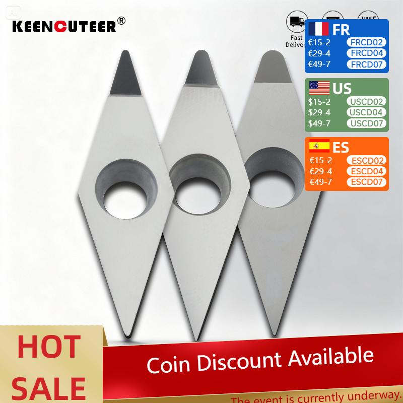 

VCGT160404/12 Diamond PCD Extrusion Blade for Auto Hub CNC Cutting - High Precision VCGT160408 Special Tool Grain VCGT160404 PCD