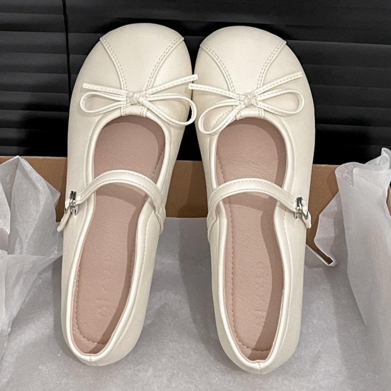 Fashion Ladies Women Flats Shoes Mary Jane Designer New Style Butterfly Knot Flats Temperament Daily Dress Up Soft Soled Women Flats