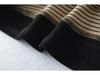 Koreanisches Farbblock-Streifen-Camisole & Hose mit Kordelzug und Schlag