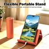Portable Cell Phone Stand Foldable Adjustable Height Reserved Charging Hole for Home Office Desk Watching Drama Online Meeting
