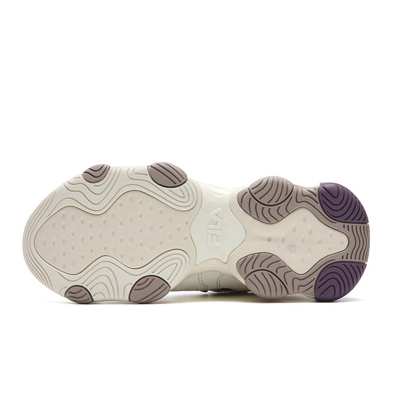 Fila JAGGER 2025 Wear Resistant And Lightweight Low Top Casual Shoes Women's White Purple F12W541133FGS