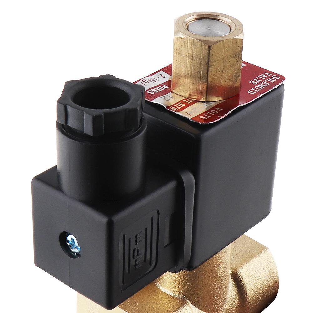Buy 1/2'' DC 24V Brass Electric Solenoid Valve with Long Open Type and