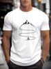 Bicycle Climbing Pattern Printed Polyester T-shirt for Men and Women. Summer Style. New Product. Casual. Simple.