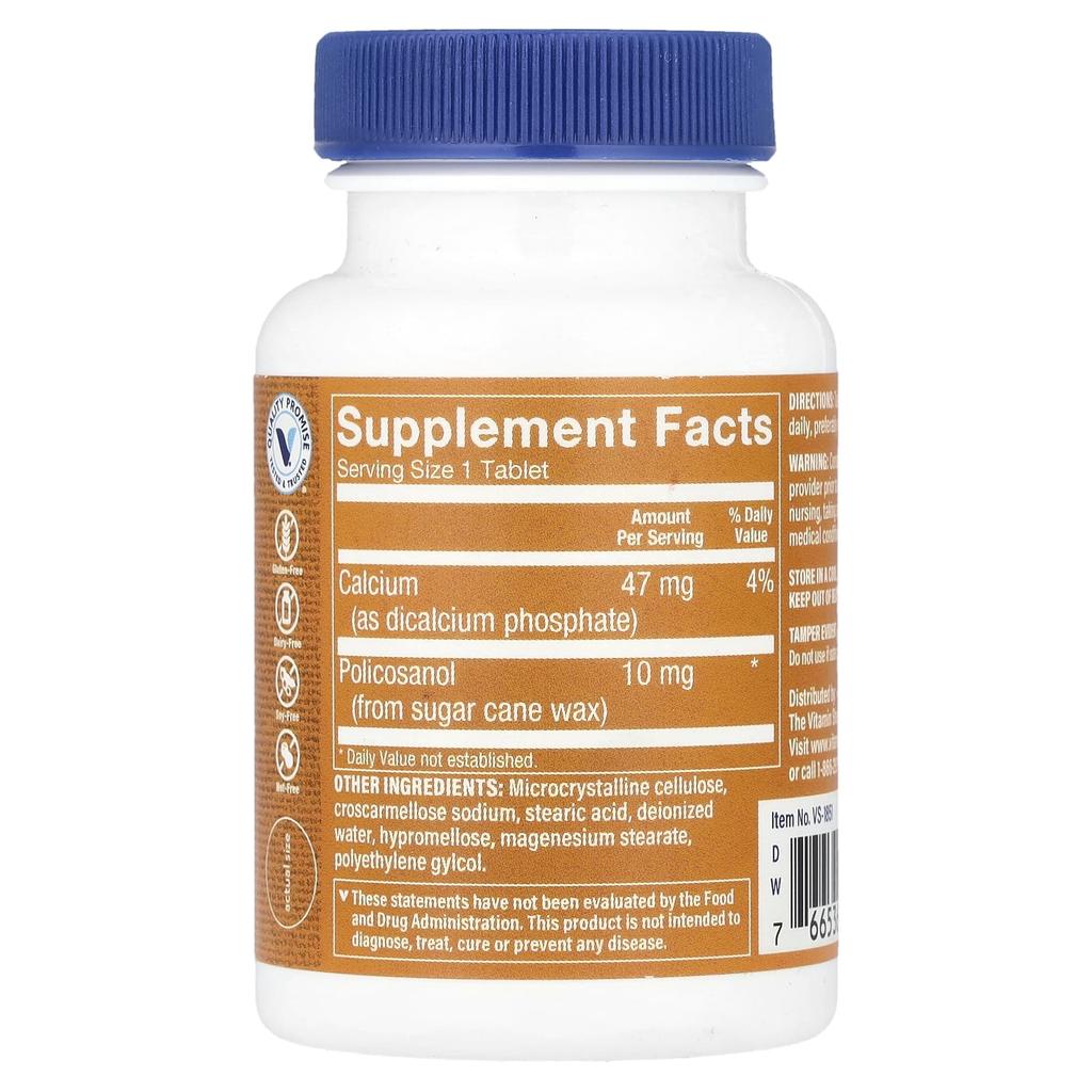 the Vitamin Shoppe Policosanol, 120 Tablets