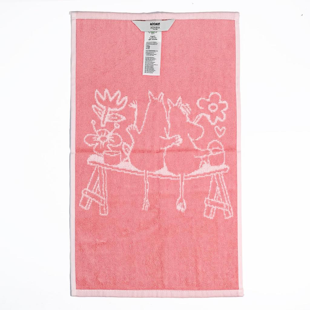 Arabia Guest Face 30cm x Moomin Finnish Towel, Towel, Towel, 50cm, Love, Pink, 1072618, Scandinavian, [Product]