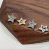 10PCS Rhinestone Star Buttons Crystal Glass Bead Button DIY Sewing Shank Button Decorative for Women Sweater Coat