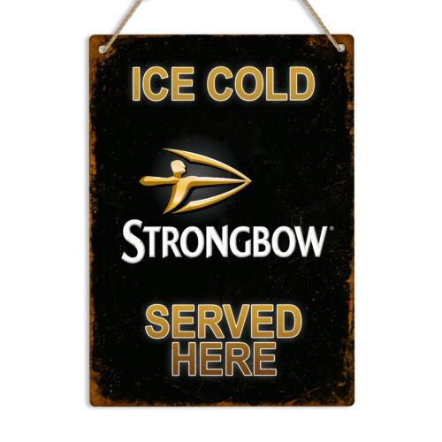 

STRONGBOW CIDER Vintage Retro Style Metal Tin Wall Sign Plaque Man Cave Pub BarAluminum 30x40cm(11.8x15.7inch)