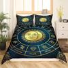 Sun and Moon Duvet Cover Twelve Constellations Duvet Cover Universe Theme Bedding Set for Kids Boys Girls Teens Gifts Room Decor
