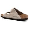 Birkenstock Casual Versatile Breathable Slide Sandals Women Sandals Gray Brown 951303