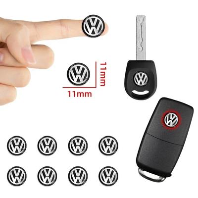 VW 11mm Metal Car Key Stickers Auto Control Keychain Emblem For VW R-line GTI R Polo Golf Passat Magotan Tiguan Jetta