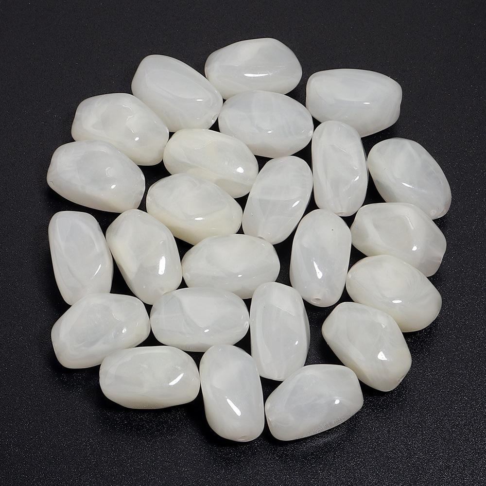 20PCS/Lot Irregular Acrylic Beads Two-tone Cloud Beads Making Meteorite shape Loose Spacer Beads DIY Bracelet Necklace