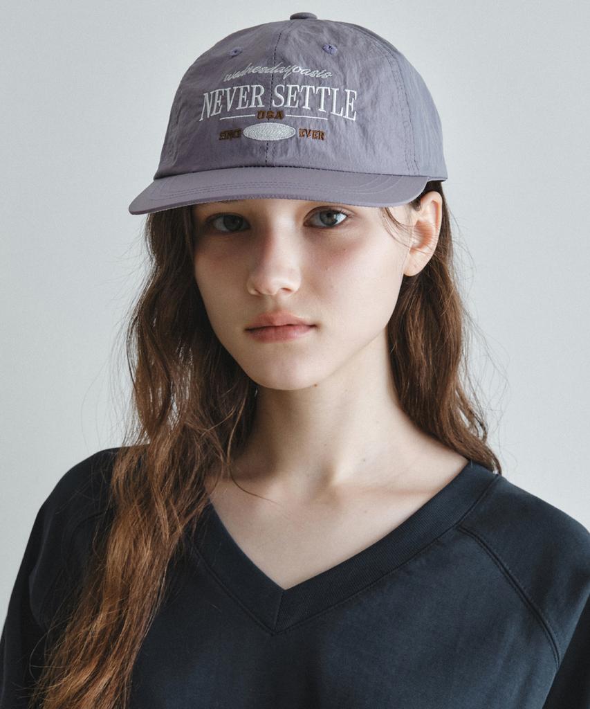 Wednesday Oasis For Woman Never Settle Nylon Ball Cap_Light Purple(W26Acc02)
