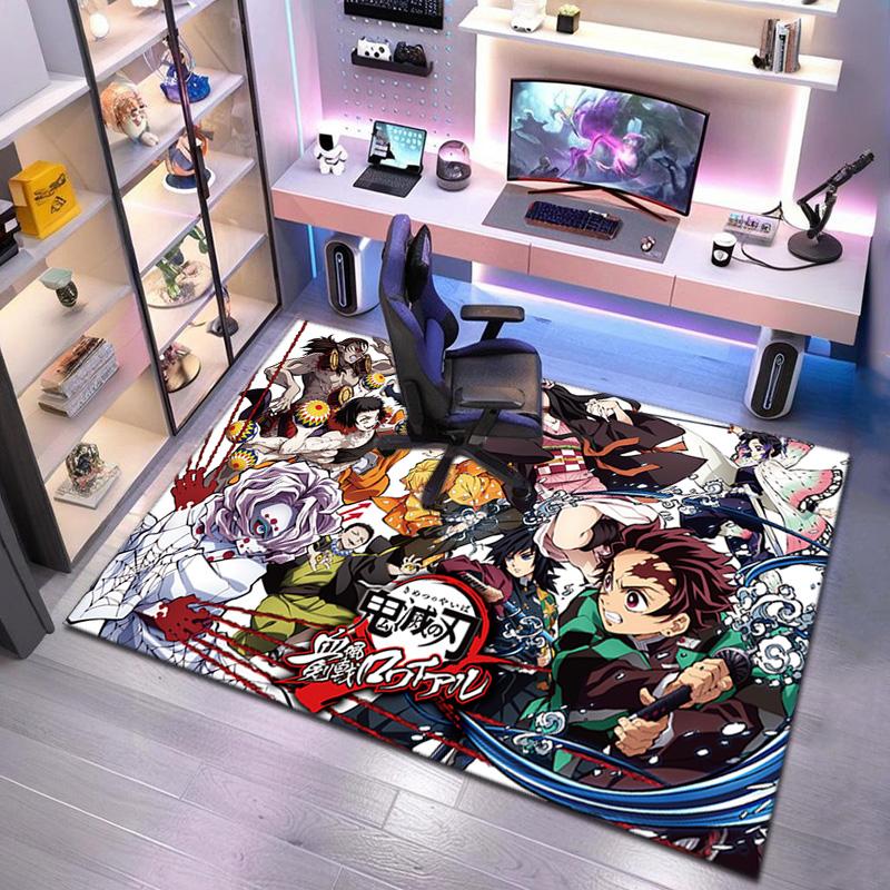 Japanese manga artist Koyoharu Gotouge's Demon Slayer carpet is suitable for living room and bedroom doormats office balcony decorative rugs H9