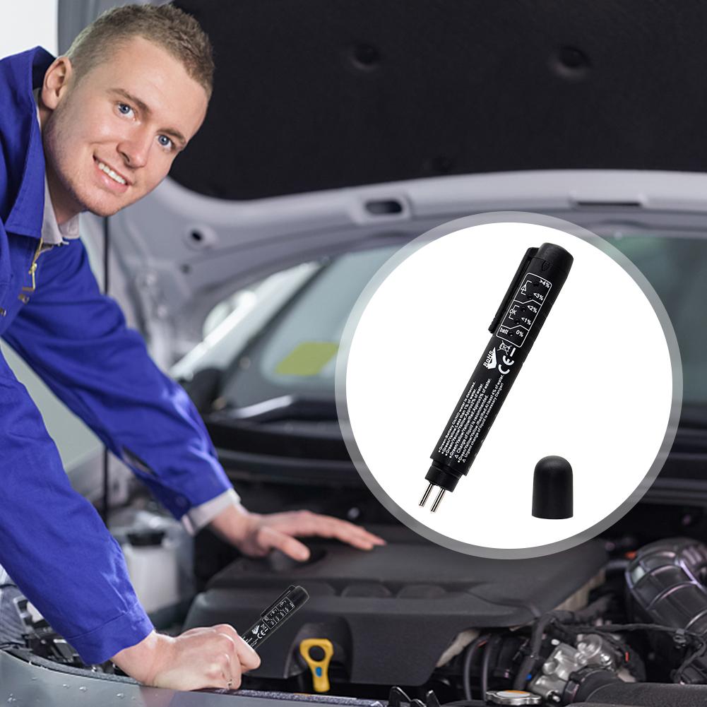 Präzises Ölqualitäts-Diagnosewerkzeug LED-Anzeige Auto Bremsflüssigkeitsprüfer Ölqualitätsdetektor Auto Fahrzeug Auto Prüfwerkzeug