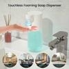 2000mAh Automatic Induction Foam Soap Dispenser USB Charging Smart Infrared Touchless Hand Washer For Kitchen Bathroom