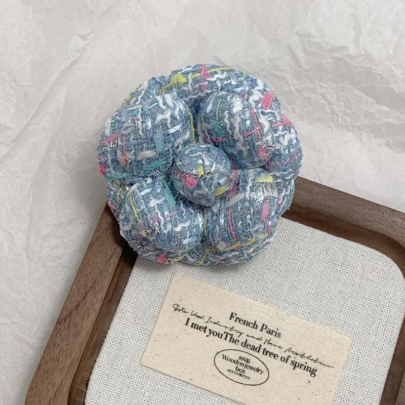 French Style Fabric Camellia Brooches Vintage Elegant Flower Lapel Pins For Women Fashion Wedding Party Badge Accessories Gifts