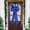 Christmas Big Ribbon Bow Outdoor Front Door Decorations Christmas Tree Hanging Red Bows New Year 2025 Supplies Home Ornaments