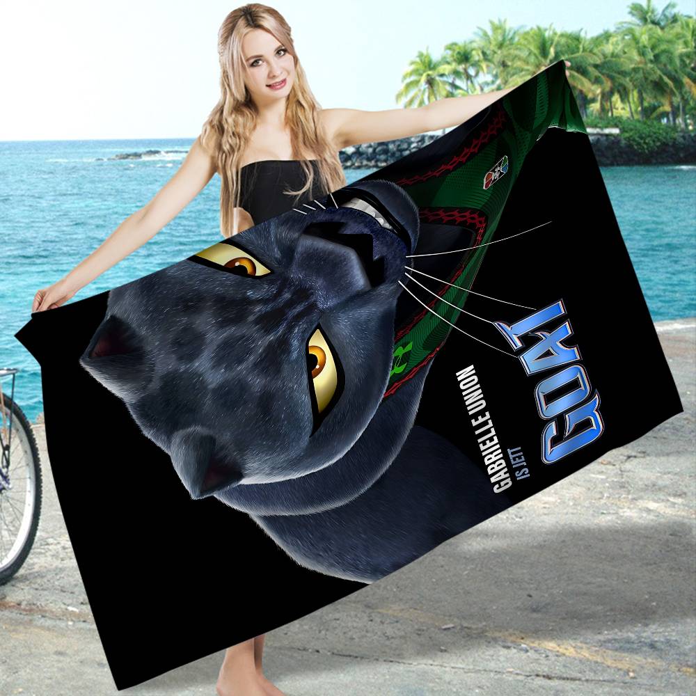 New Cartoon Anime G-Goat Beach Towel Colorful Bath Towels for Girl Microfiber Quick Dry Custom Sand Free Beach Yoga Spa Gym Pool