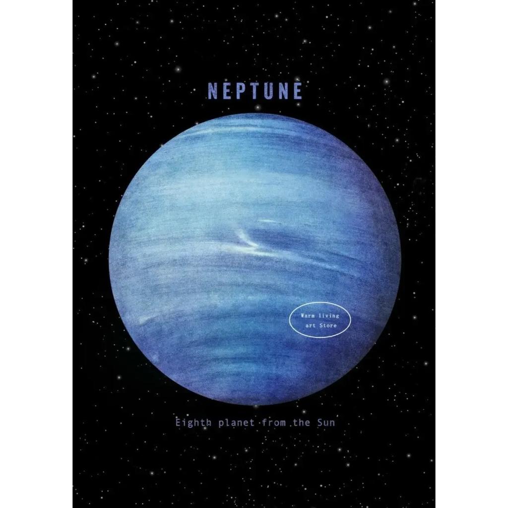 Earth Venus Moon Mars Saturn Uranus Planet Solar System Canvas  Paintings Poster and Print Wall Art Pictures Kids Room Decor