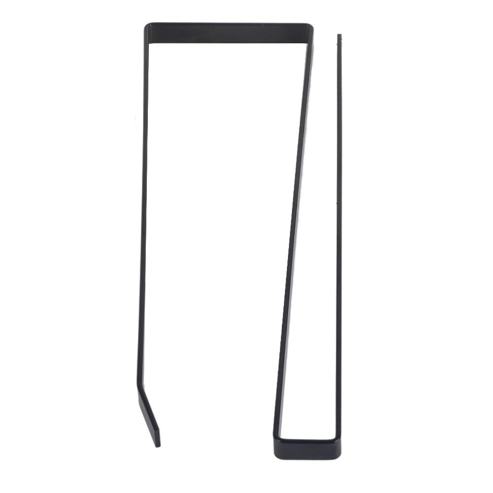 2PCS Black Paper Towel Rack Steel Kitchen Storage Organizer Portable Paper Towel Holder  Kitchen
