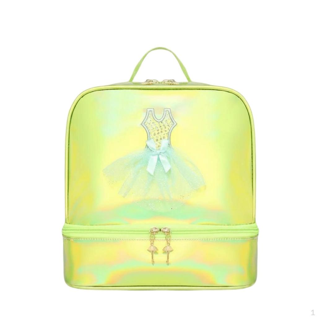 Holographic Backpack Cute Design Ballerina Dance Bag Adjustable Straps Girls Ballet for Dancers,