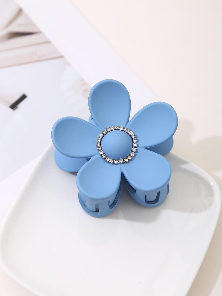 Hot-Selling European & American Hair Accessories: Shark Clip, Frosted Diamond Flower Hairpin