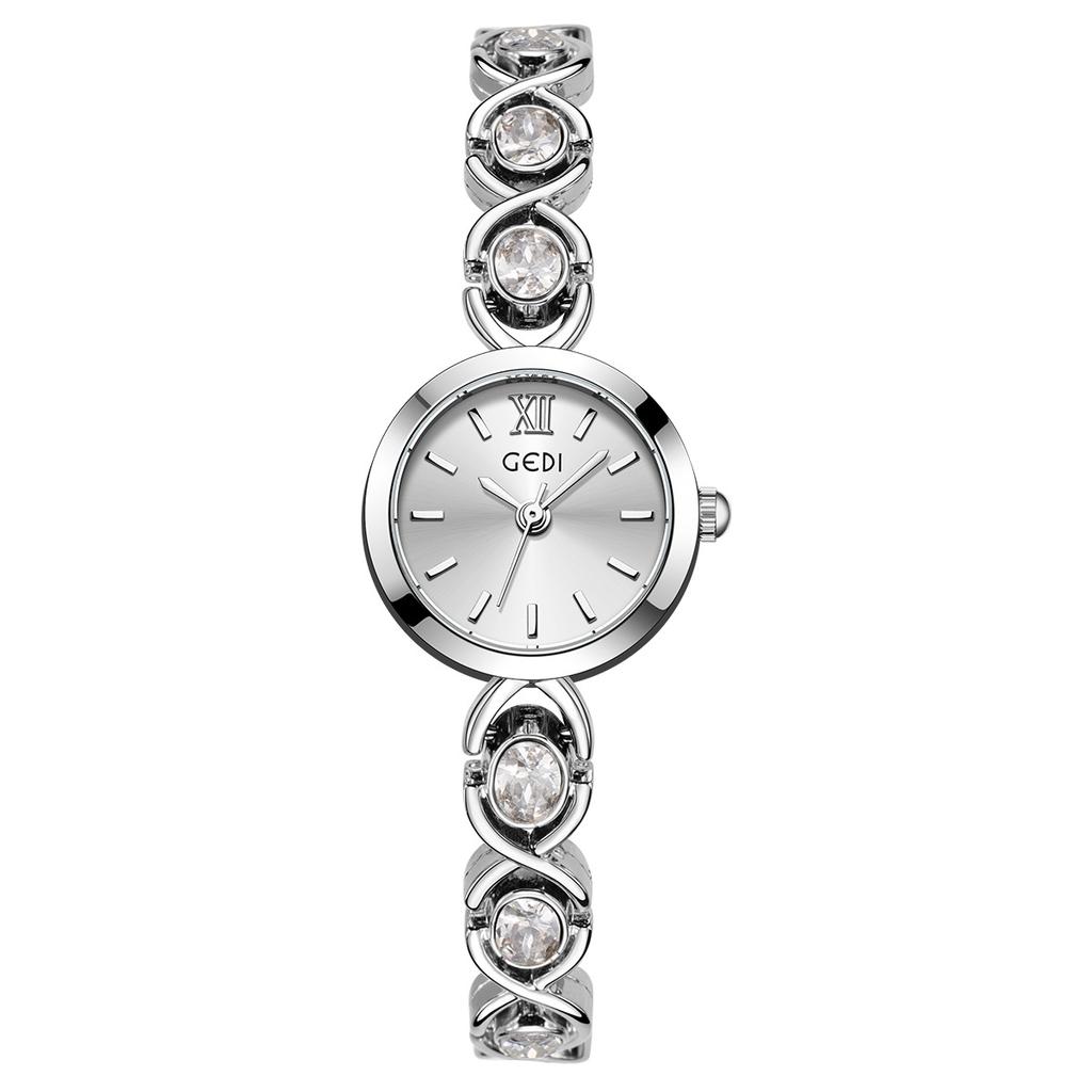 Retro Round High-Value Watch Women'S Light Luxury Fashion High-End Sense Small And Exquisite Quartz Watch