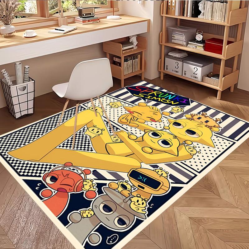 Sprunki Game Print Rug, Washable Floor Carpet, For Entryway Dorm Laundry Room Office Study, Home Decor Birthday Christmas Gift