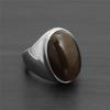 Women's Fashion Sapphire Ring - Stainless Steel & Titanium Electroplated Stone Ring