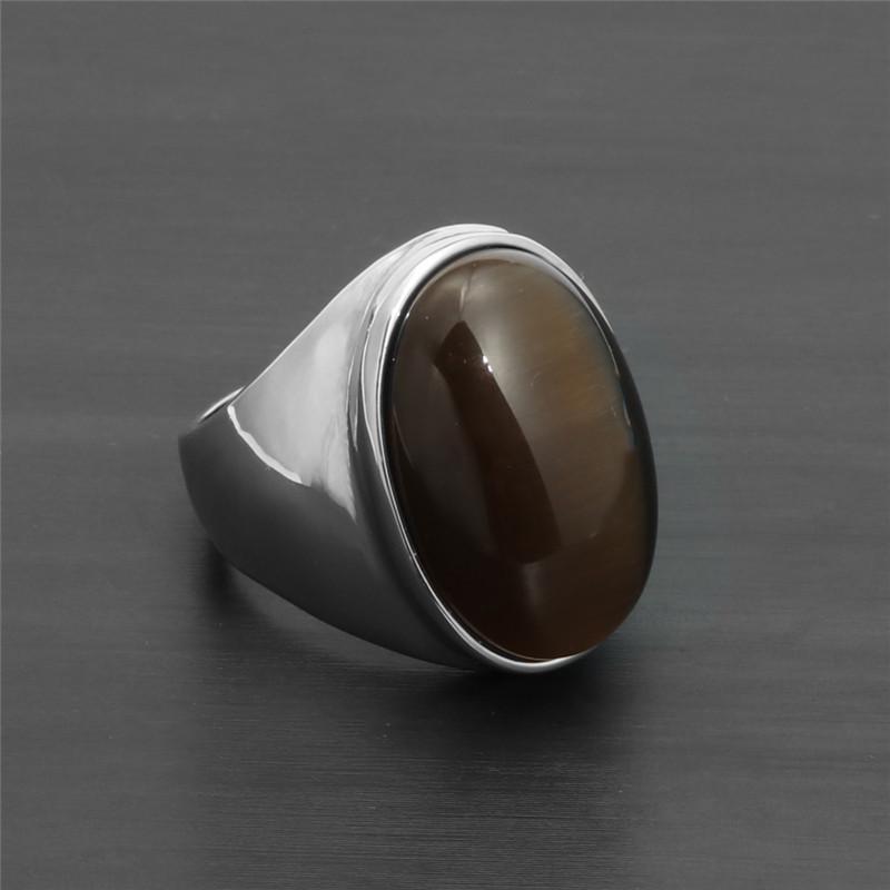 Women's Fashion Sapphire Ring - Stainless Steel & Titanium Electroplated Stone Ring