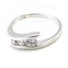 Silver Ring 'Trilogy' White Silver (rhodium) - 7 Mm