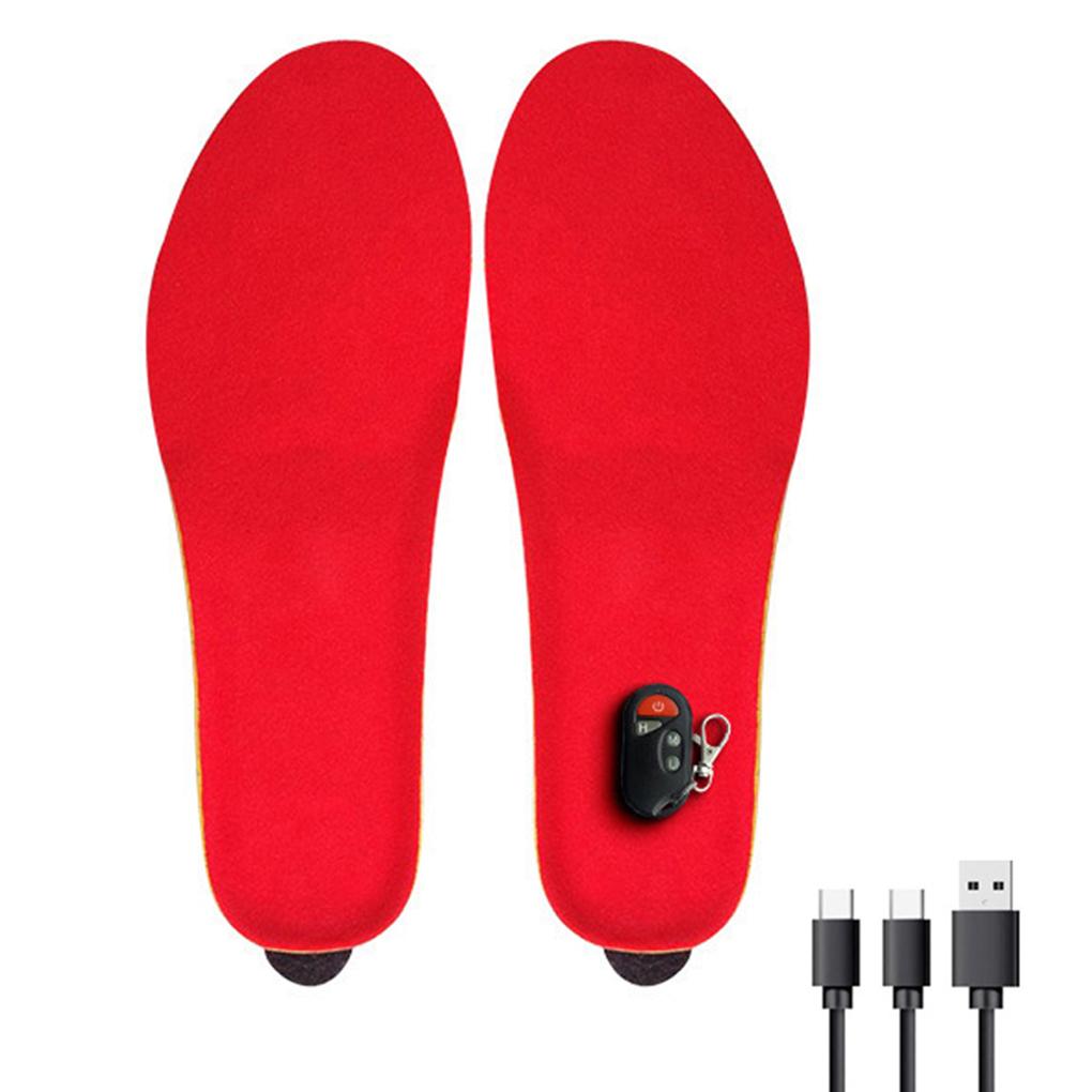 2 Modes Heated Insole Backpacking Electric Foot Warmer Shoe Liner