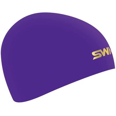 SWANS PUR Purple Silicone Swim Made In for Competitive FINA Approved SA-10S Cap, Japan, Swimming,