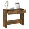 Console Table Smoked Oak 90x36x75 cm Wood Based Material