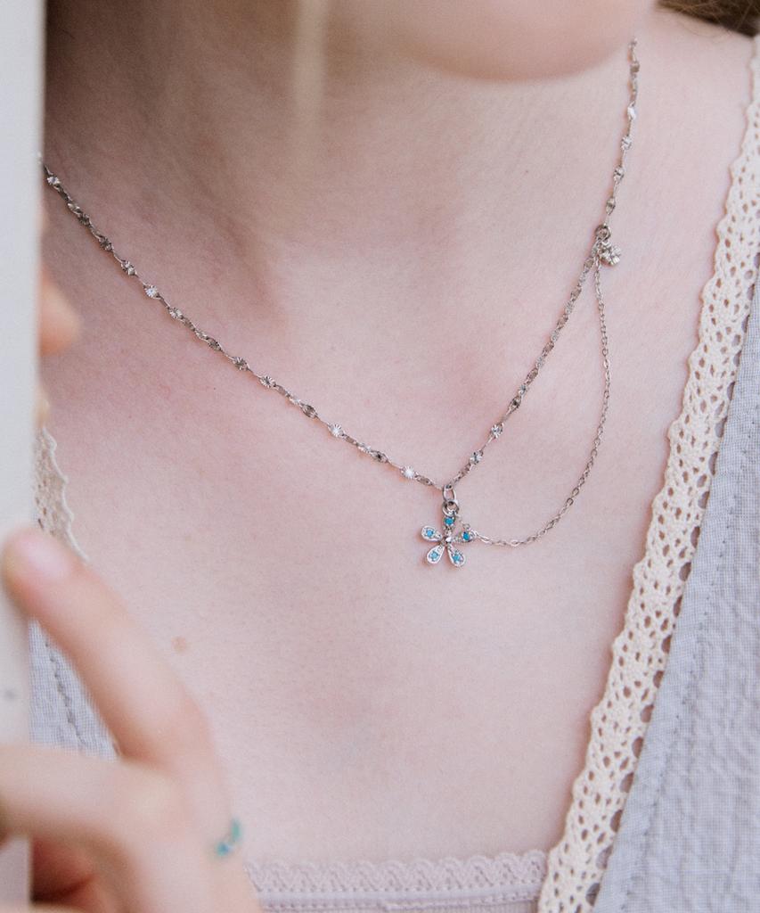 Merrymotive Native Flower Motif Chain Necklace