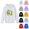 Boys' Printed Hooded Long,Sleeve Sweatshirt Casual Sports Comfort Sweatshirt