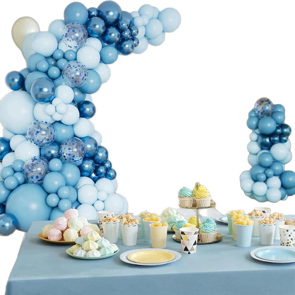 Rose Red Pink Blue Themed Balloon Package, Boys And Girls Birthday Wedding Opening Anniversary Party Decoration