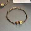 Black Small Waist Bracelet Second-hand Light Luxury Micro-encrusted Zirconia Decoration