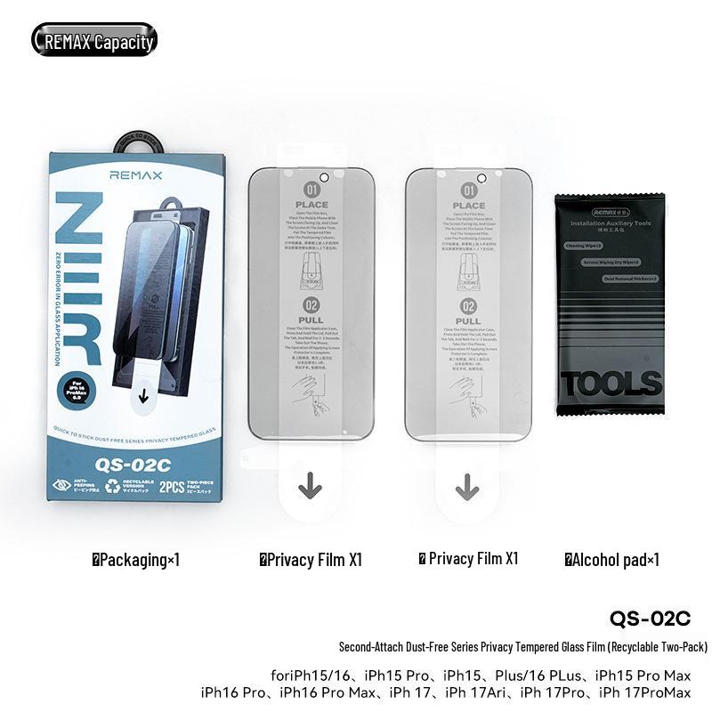 Remax Tempered Glass Screen Protector for iPhone 17 Series