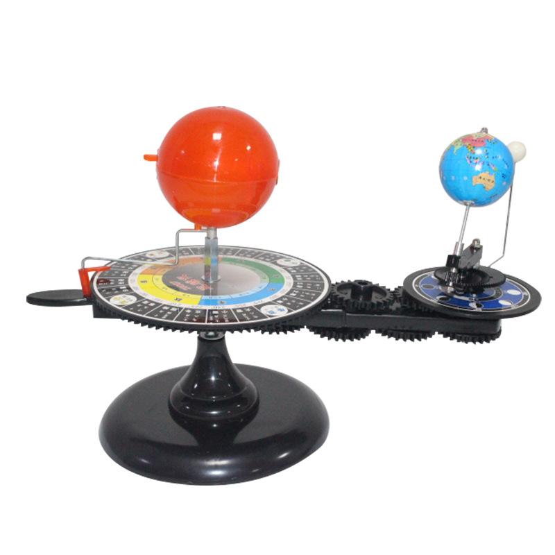 Hand-Cranked Solar System Motion Model - Stunning Astronomy Desk Decor with Rotating Planets | Unique Space-Themed Display Gif